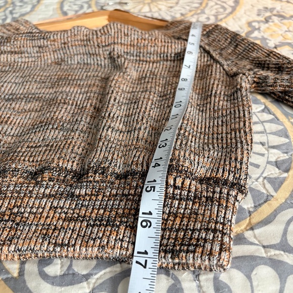 Free People Sugar Rush Off The Shoulder Cropped Sweater, Black Combo, Small - Picture 8 of 11